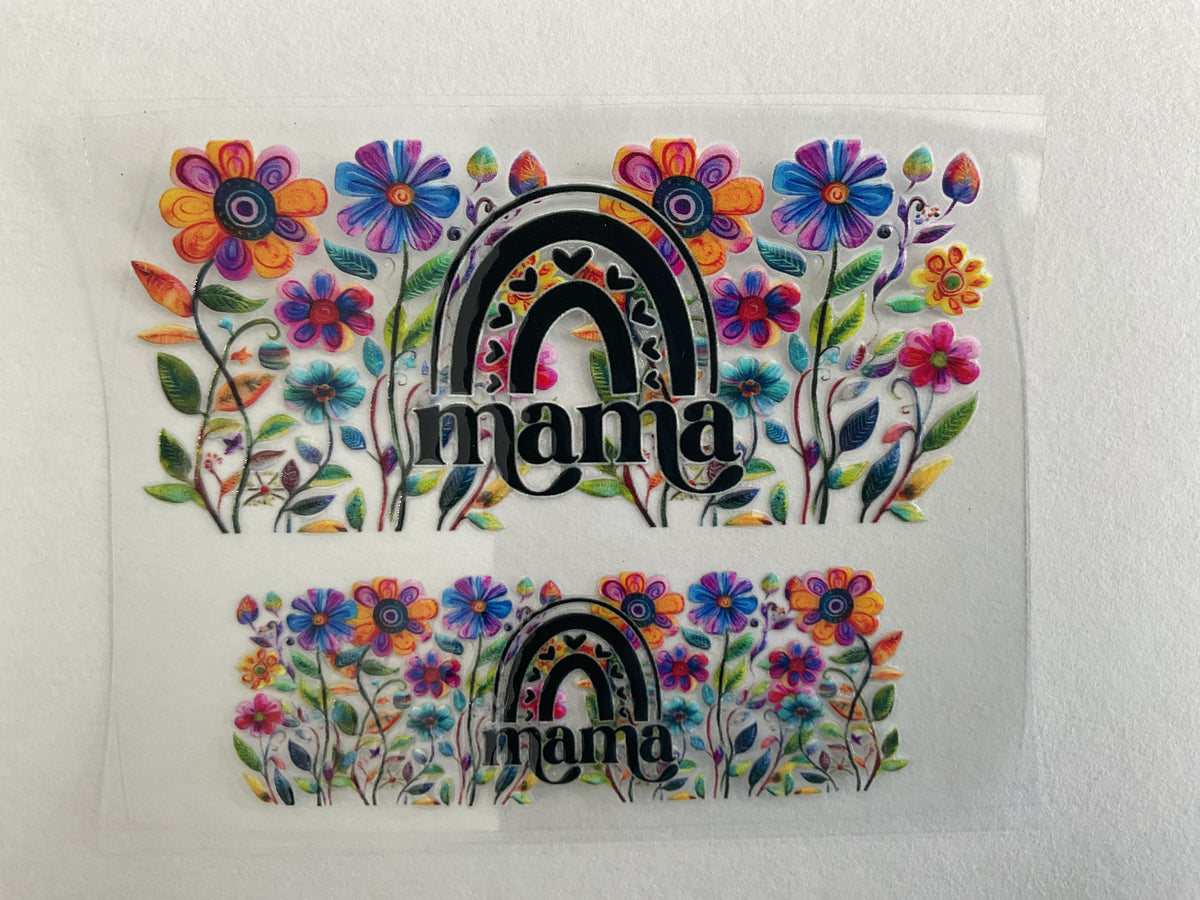 Mama Flower Rainbow - Tumbler Keychain Wrap