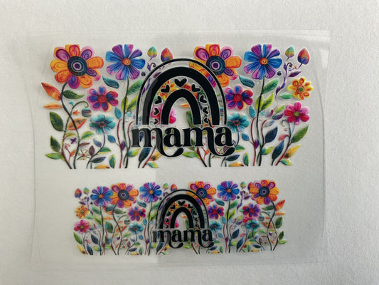 Mama Flower Rainbow - Tumbler Keychain Wrap
