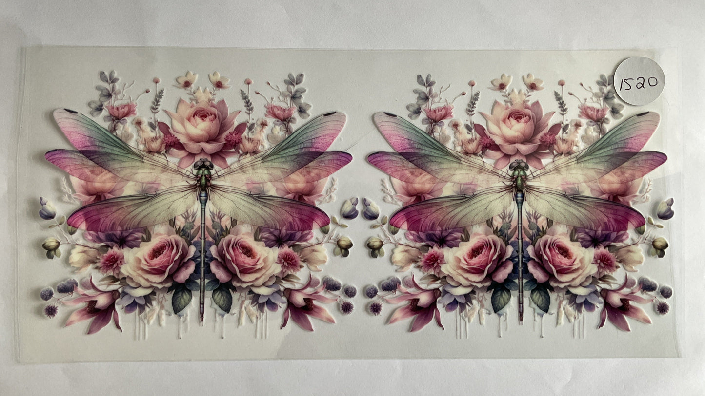 #1520 - Dragonflies  - UV DTF