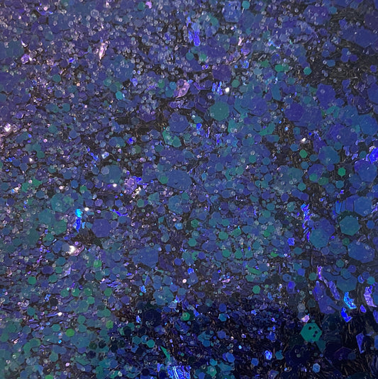 GLITTER Chunky Fine Mix - Mermaid Blue Green Shift - Resealable 50g Bag