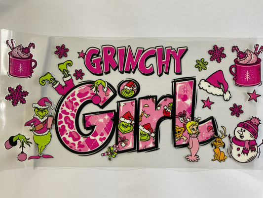 Christmas Grinchy Girl - UV DTF