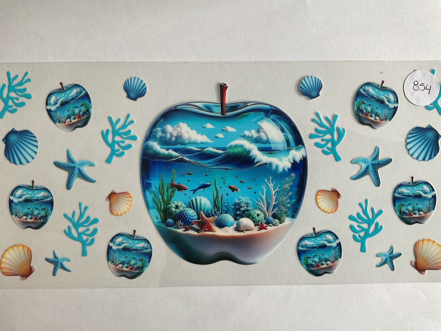 #854 - Apple Ocean - UV DTF