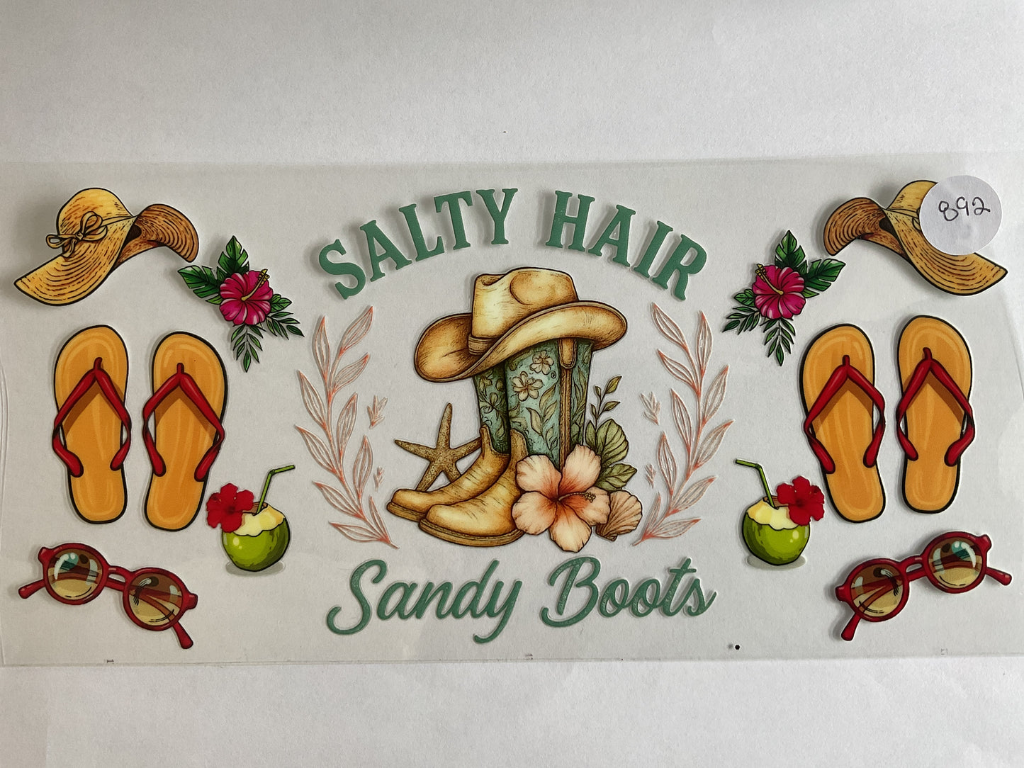 #892 - Salty Hair Sandy Boots - UV DTF