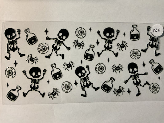 18H - Mini Skeletons  - UV DTF