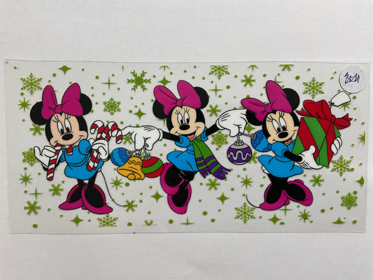 138C - Girl Mouse Christmas - Tumbler Wrap