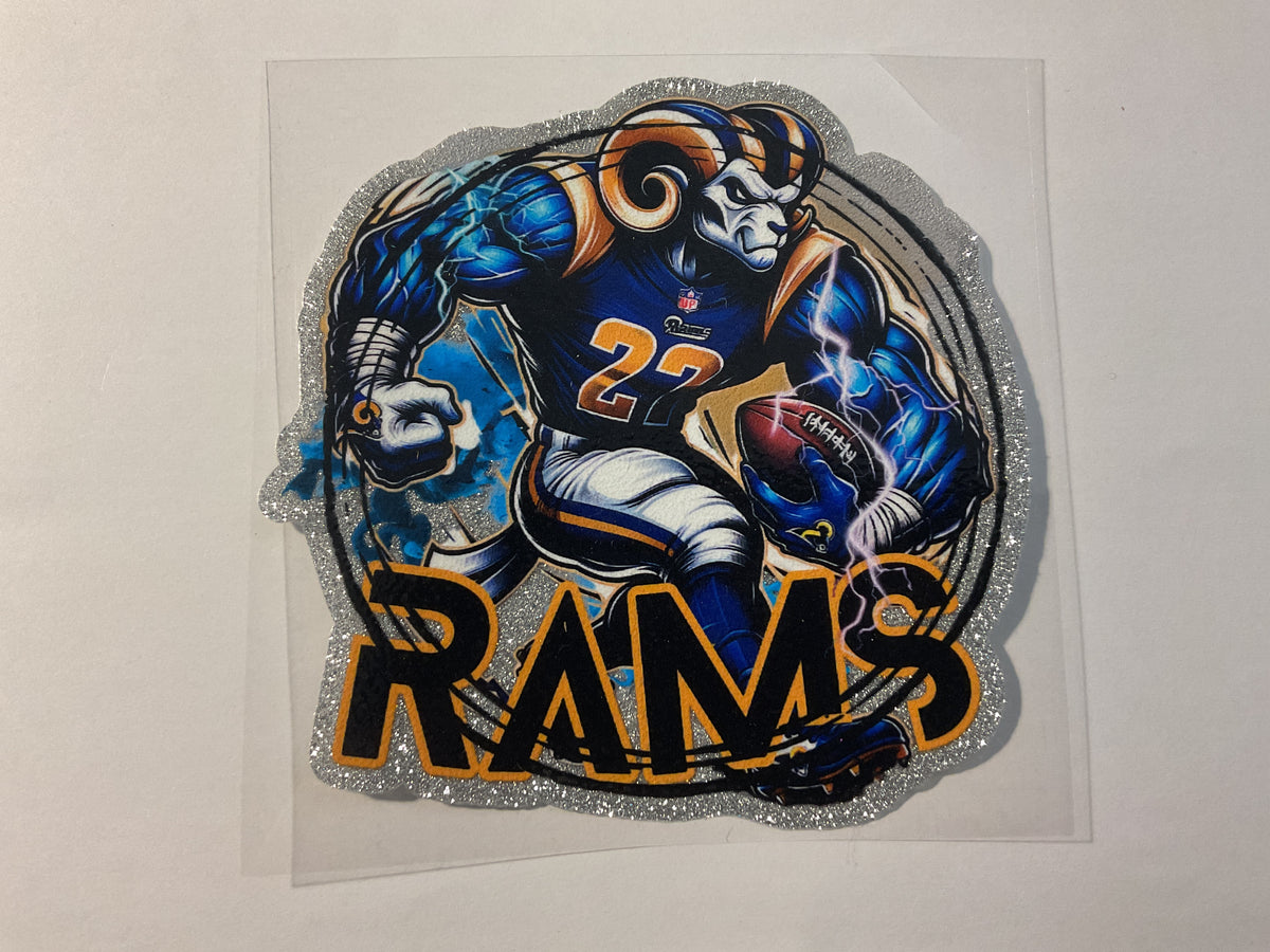 Rams Glitter - UV DTF