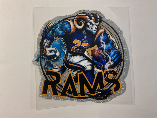 Rams Glitter - UV DTF