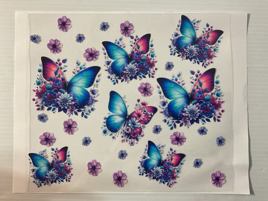 Butterflies - 20oz UV DTF
