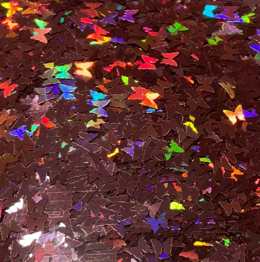 Pink Holographic Butterflies - Glitter Shapes