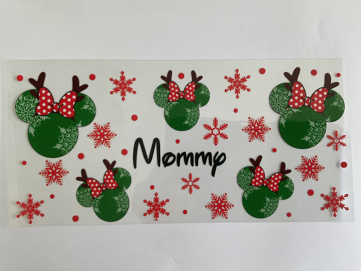 9C - Mommy Christmas Mouse - Tumbler Wrap