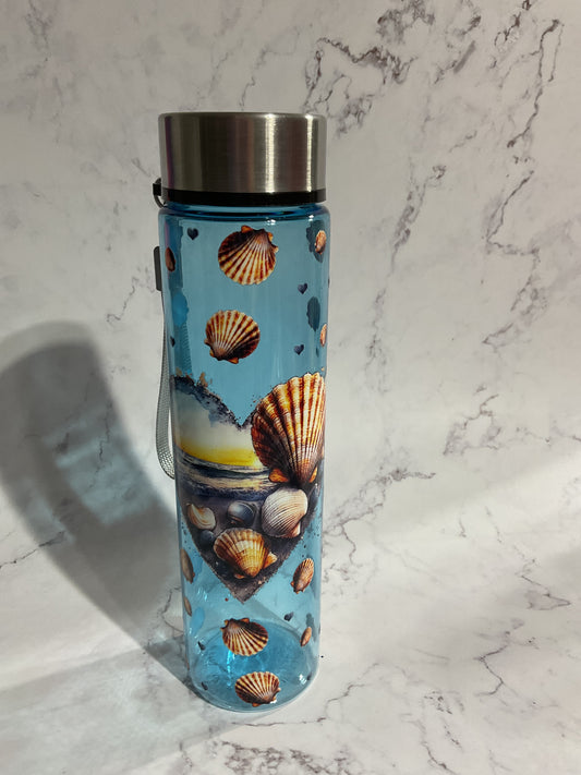 18oz Ocean Shells - Blue Premade Bottle