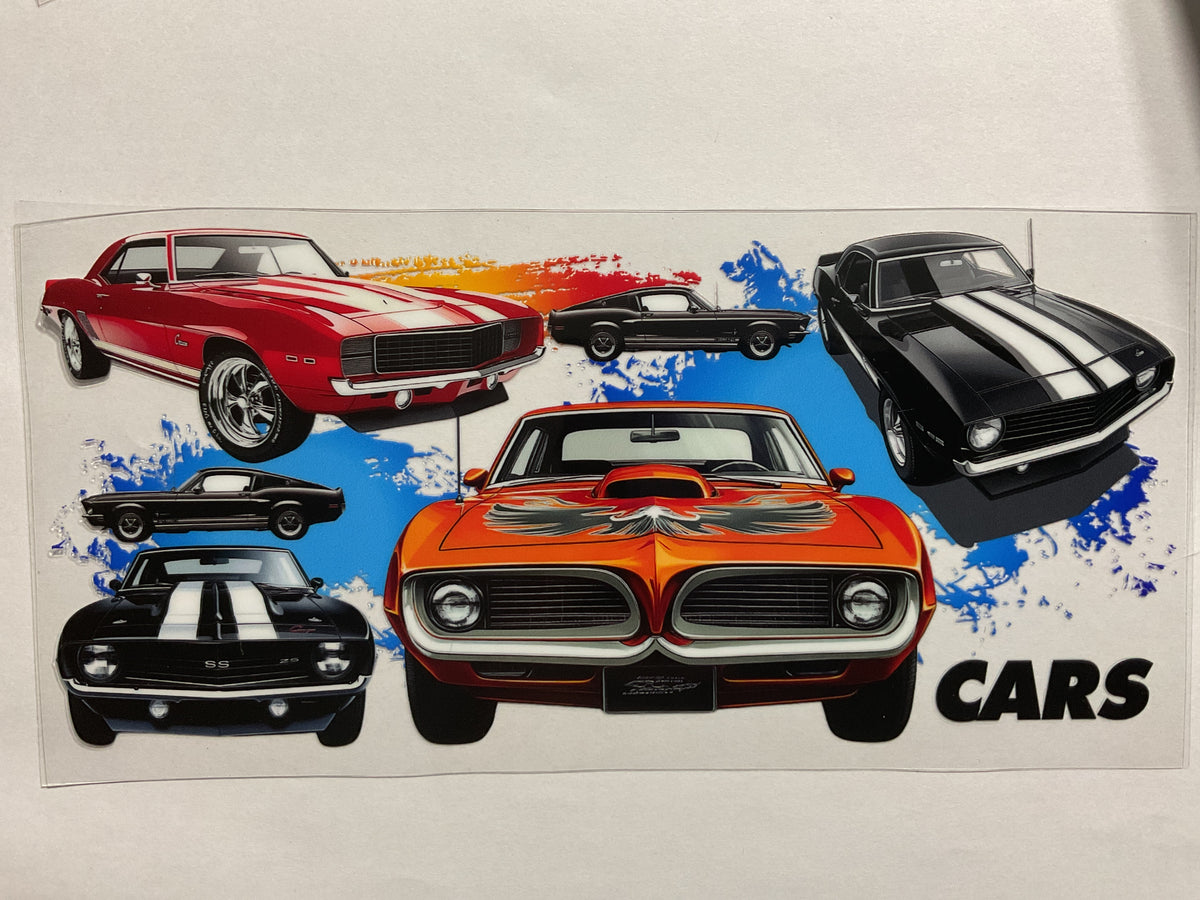 Collectors Cars - UV DTF Tumbler Wrap