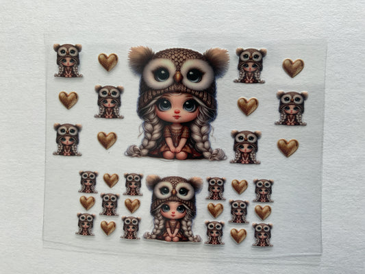Owl Girl - UV DTF
