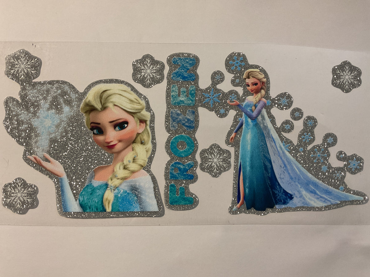 Frozen Princess Glitter - UV DTF