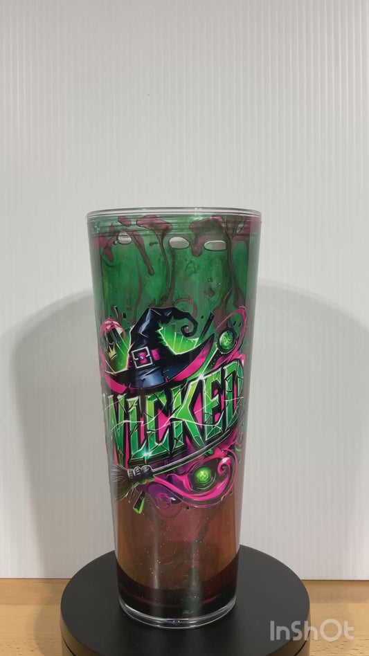 Wicked Creepy Dual Lava - 24oz Snow Globe Tumbler