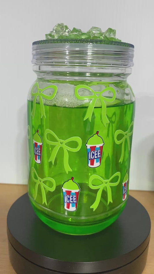 ICEE - 20oz Mason Slush Snow Globe Tumbler