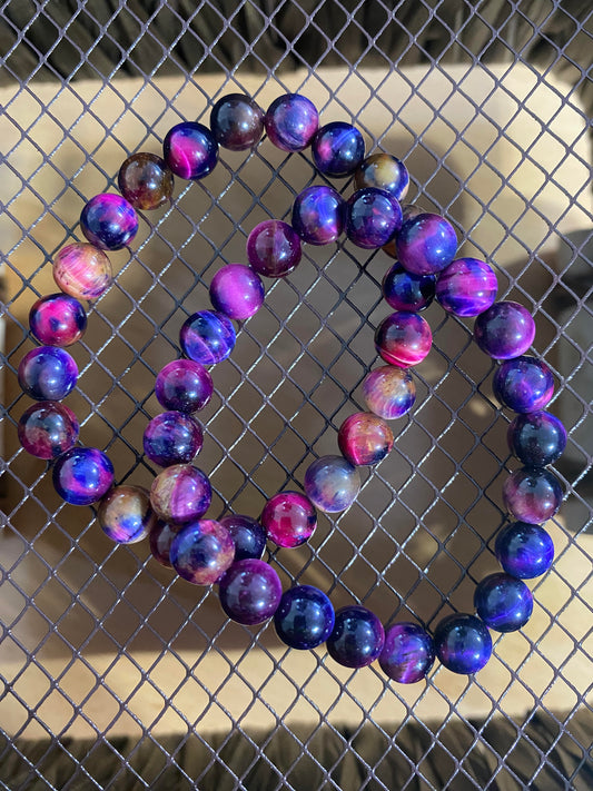 Interstellar Purple Pink Shade Shifting - Beaded Bracelet